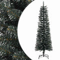 Vidaxl kunstkerstboom met standaard smal 150 cm pvc groen