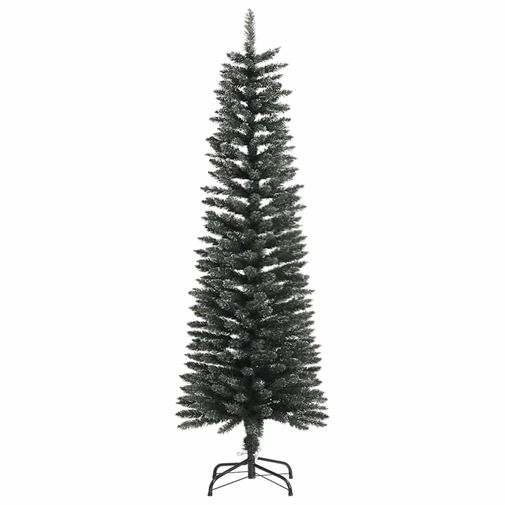 Vidaxl kunstkerstboom met standaard smal 150 cm pvc groen