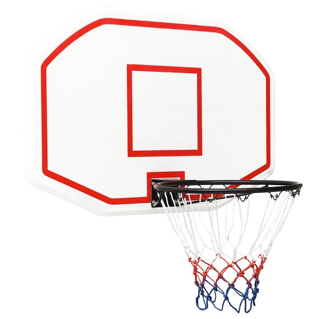 VidaXL Basketballbrett 109x71x3 cm Polyethylen weiß