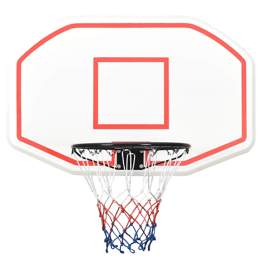 VidaXL Basketballbrett 109x71x3 cm Polyethylen weiß