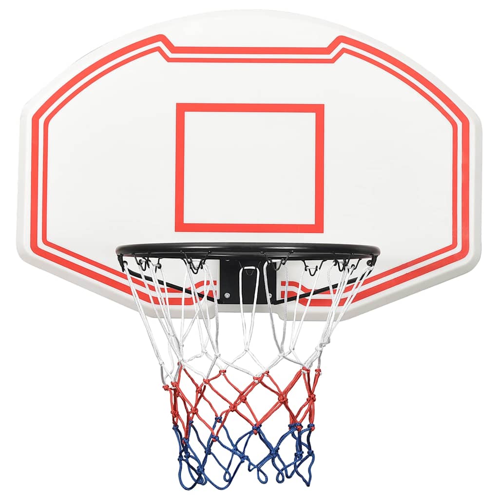 VIDAXL - Basketballbrett 90x60x2 cm Polyethylen weiß