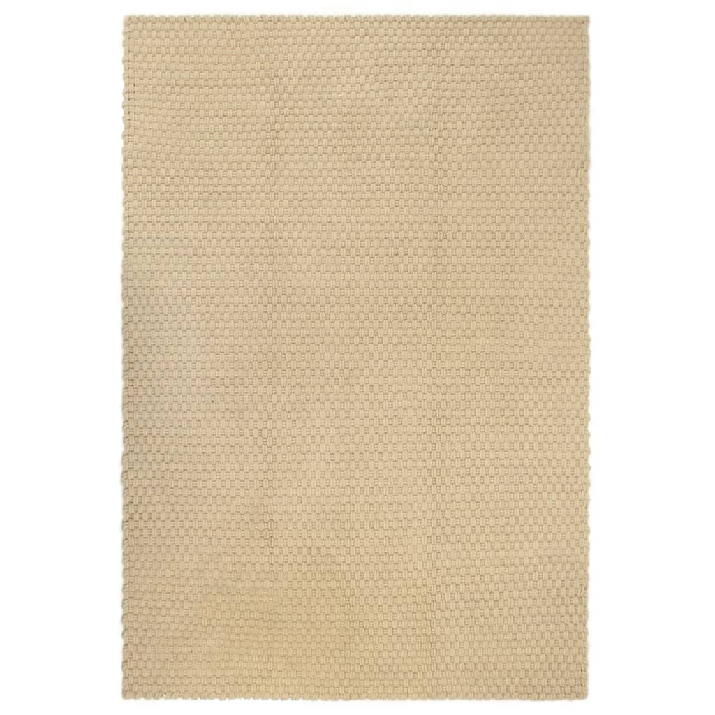 VIDAXL Rechteckig 160x230 cm Baumwolle natur