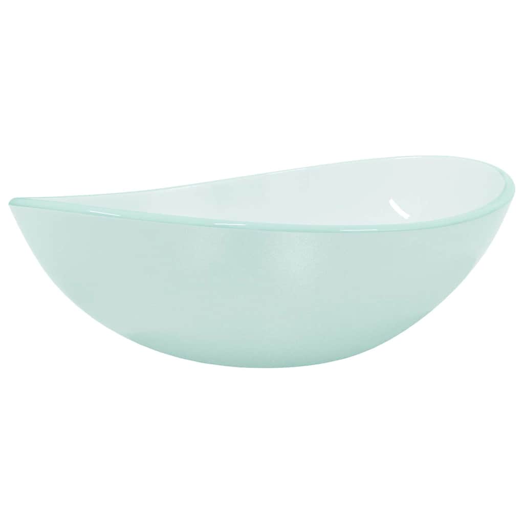 VIDAXL WASCHBECKEN 54,5x35x15,5 cm gehärtetes Glas matt