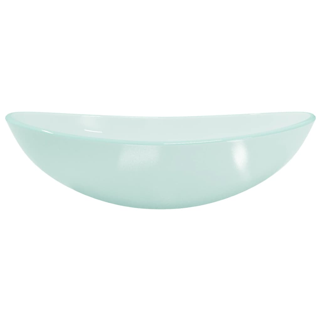 VIDAXL WASCHBECKEN 54,5x35x15,5 cm gehärtetes Glas matt