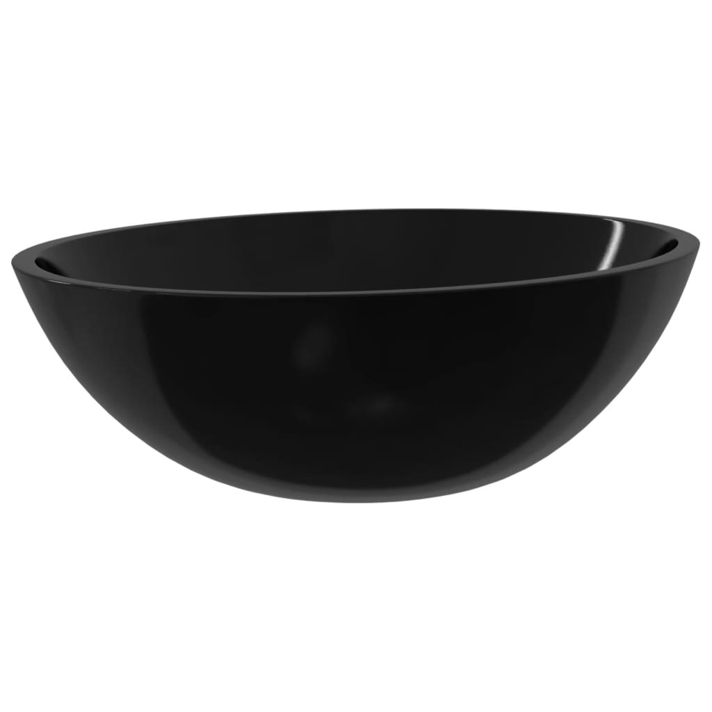 VidaXL Waschbierglas 50x37x14 cm schwarz