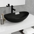 VIDAXL WASCHBECKEN 54,5X35X15,5 CM Temperiertes Glas schwarz