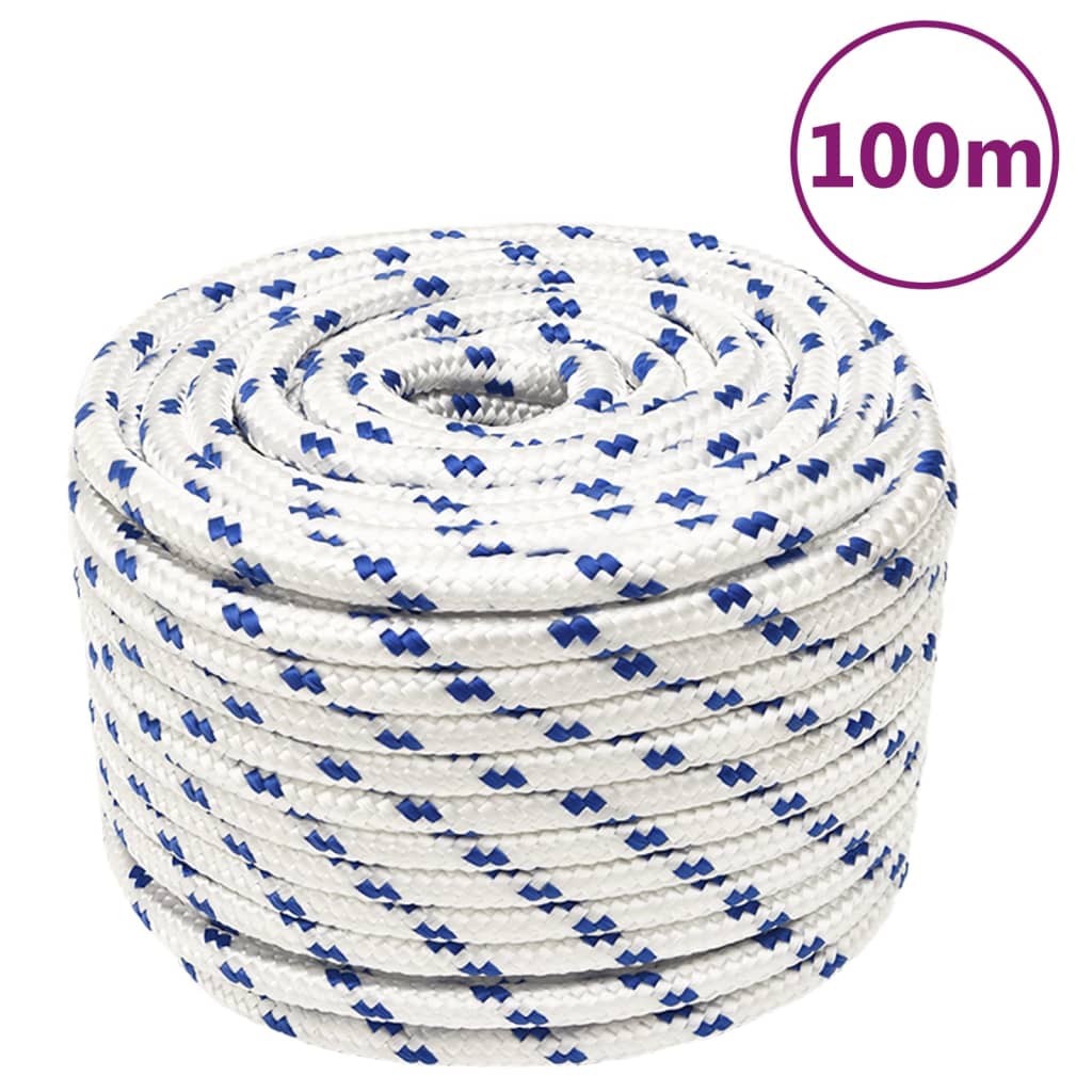 VIDAXL - Koffer - Seil 12 mm 100 m Polypropylen weiß
