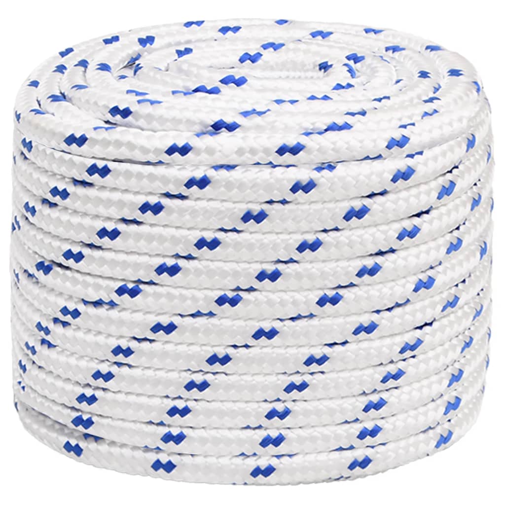 VidaXL Bootsseil 18 mm 25 m Polypropylen Weiß