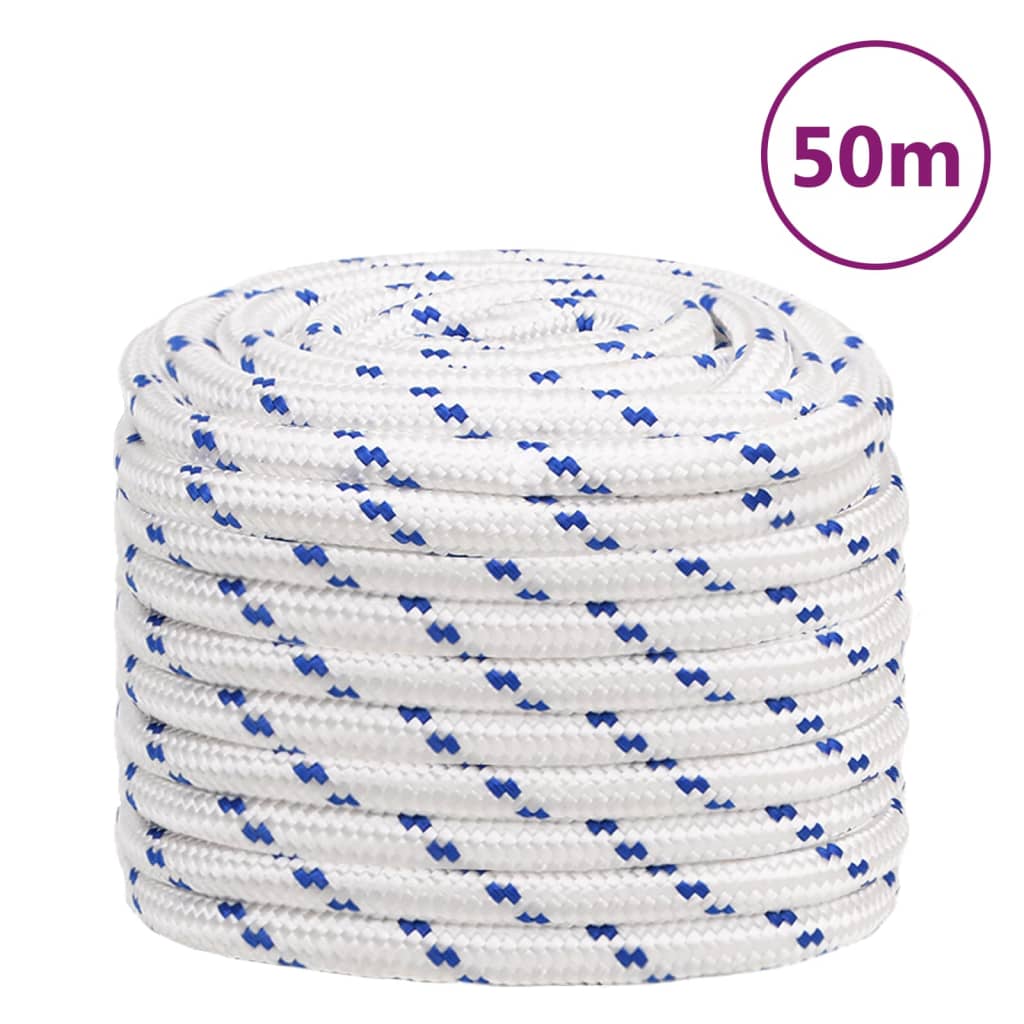 VIDAXL -Kofferchen Seil 20 mm 50 m Polypropylen weiß