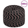 Vidaxl boot touw 10 mm 500 m polypropyleen zwart