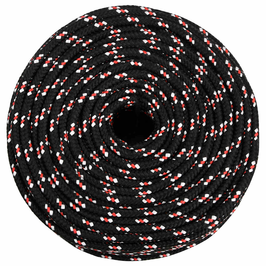 VIDAXL -Kofferchen -Seil 10 mm 500 m Polypropylen schwarz