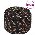 VIDAXL - Koffer - Seil 12 mm 100 m Polypropylen schwarz