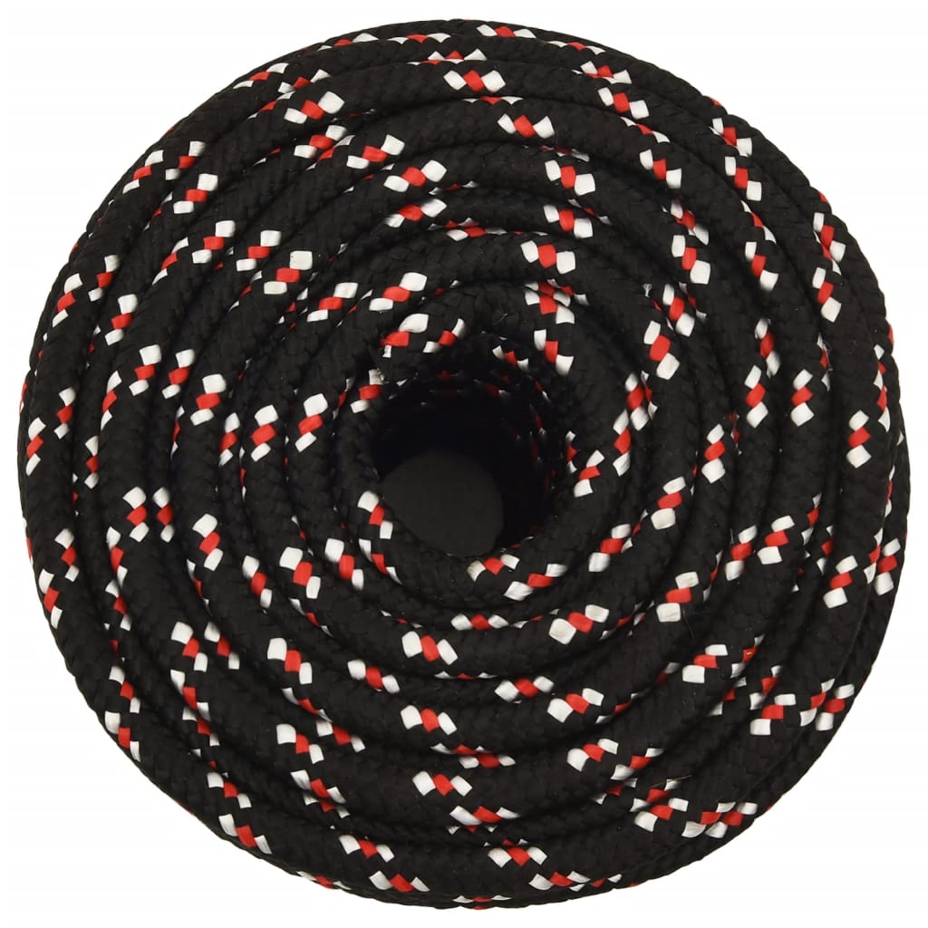 VIDAXL - Koffer - Seil 12 mm 100 m Polypropylen schwarz