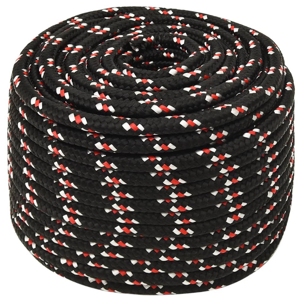 VIDAXL - Koffer - Seil 14 mm 100 m Polypropylen schwarz