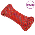 VidaXL Bootsseil 4 mm 500 m Polypropylen Rot