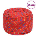 Vidaxl boottouw 6 mm 250 m polypropyleen rood
