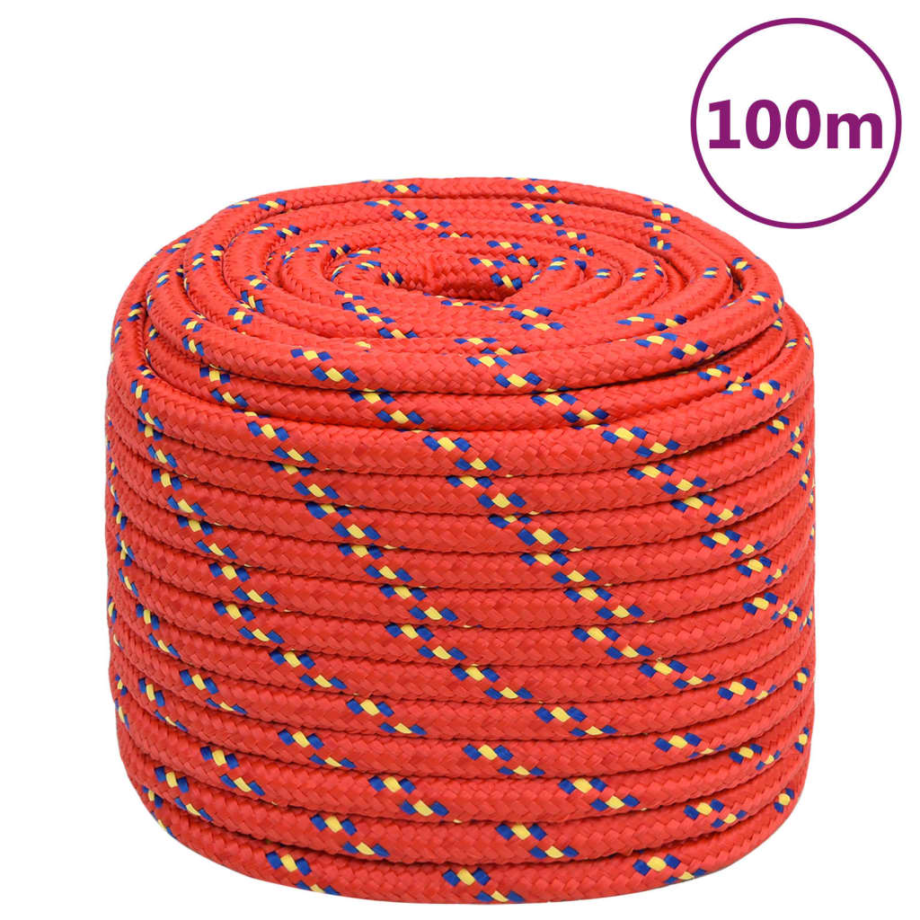 Vidaxl - Bootsseil 18 mm 100 m Polypropylen rot