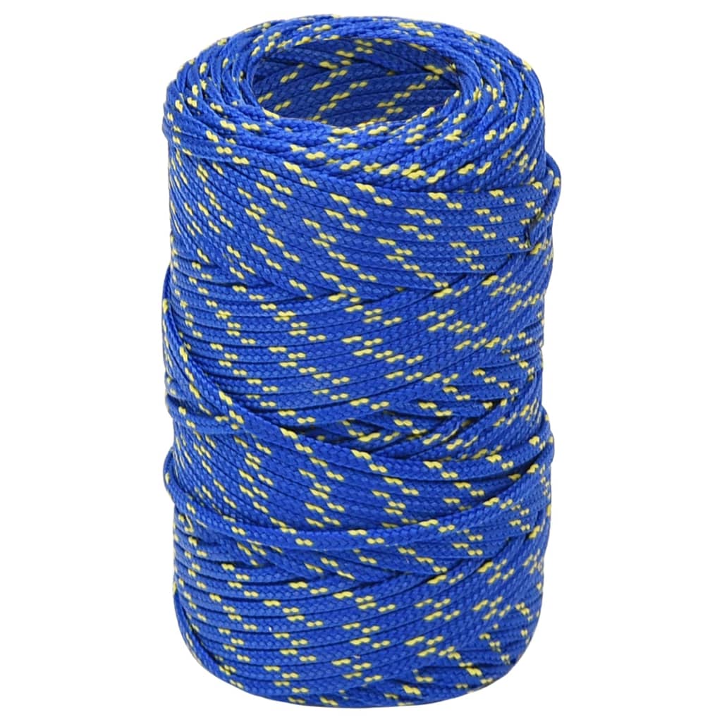 VidaXL Bootsseil 2 mm 100 m Polypropylen Blau
