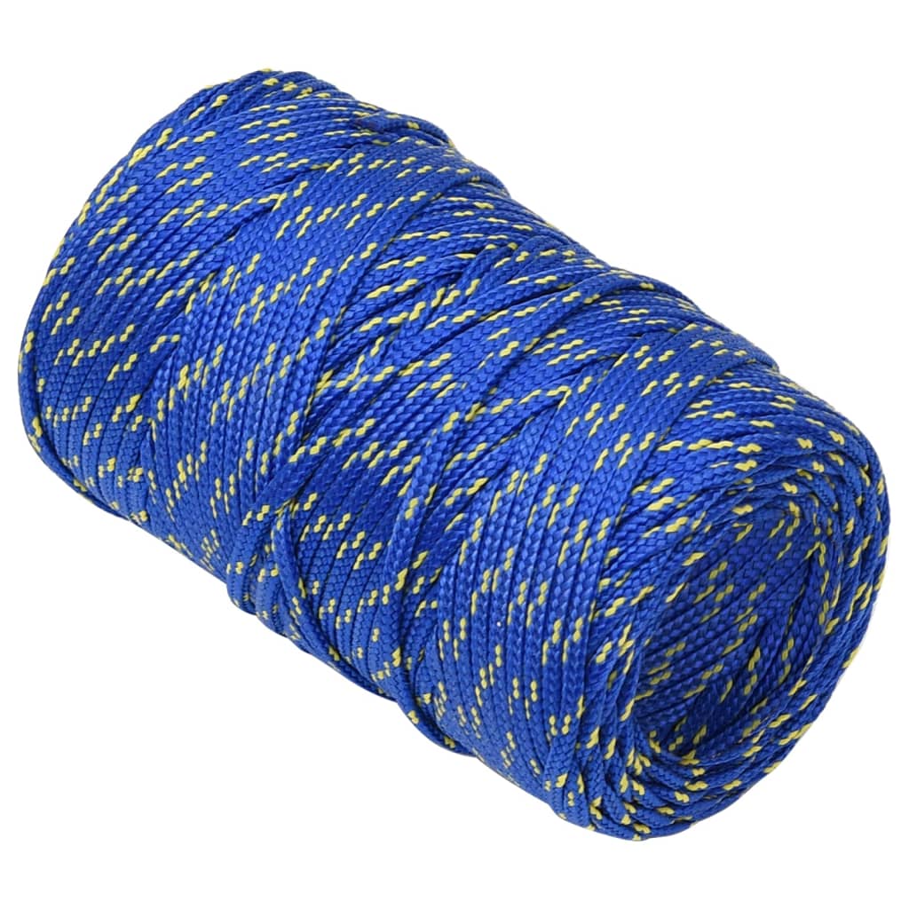 VidaXL Bootsseil 2 mm 100 m Polypropylen Blau