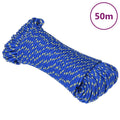 Vidaxl boottouw 5 mm 50 m polypropyleen blauw