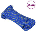 VidaXL Bootsseil 5 mm 250 m Polypropylen Blau
