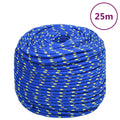 VidaXL Bootsseil 8 mm 25 m Polypropylen Blau