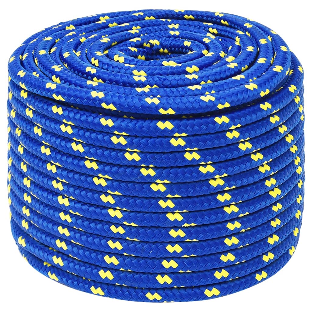 VidaXL Bootsseil 14 mm 25 m Polypropylen Blau