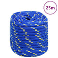 Vidaxl boottouw 18 mm 25 m polypropeen blauw