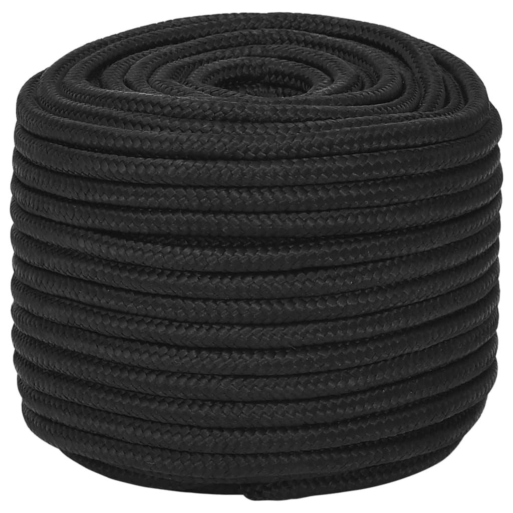 Vidaxl - Bootsseil 12 mm 100 m Polypropylen Schwarz