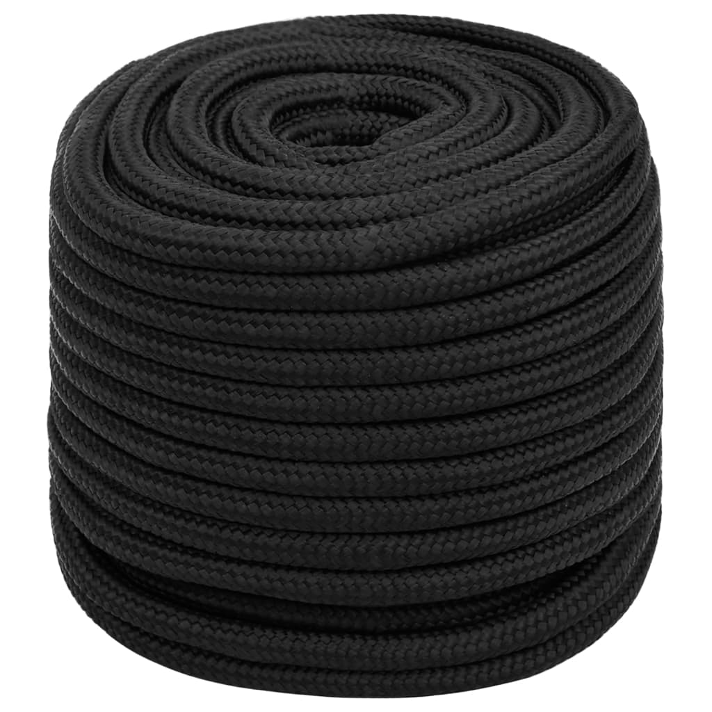 Vidaxl - Bootsseil 16 mm 100 m Polypropylen Schwarz