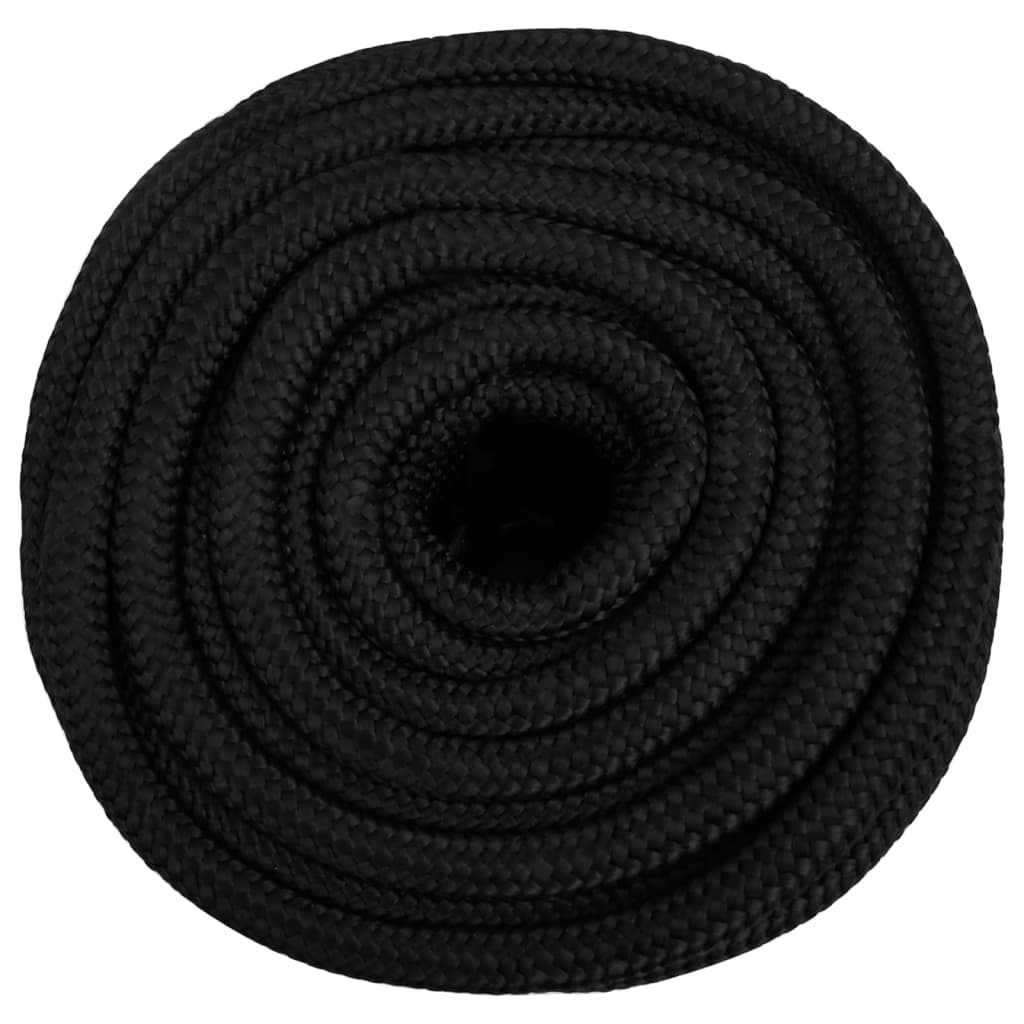 Vidaxl - Bootsseil 16 mm 100 m Polypropylen Schwarz