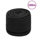 Vidaxl - Bootsseil 18 mm 100 m Polypropylen Schwarz