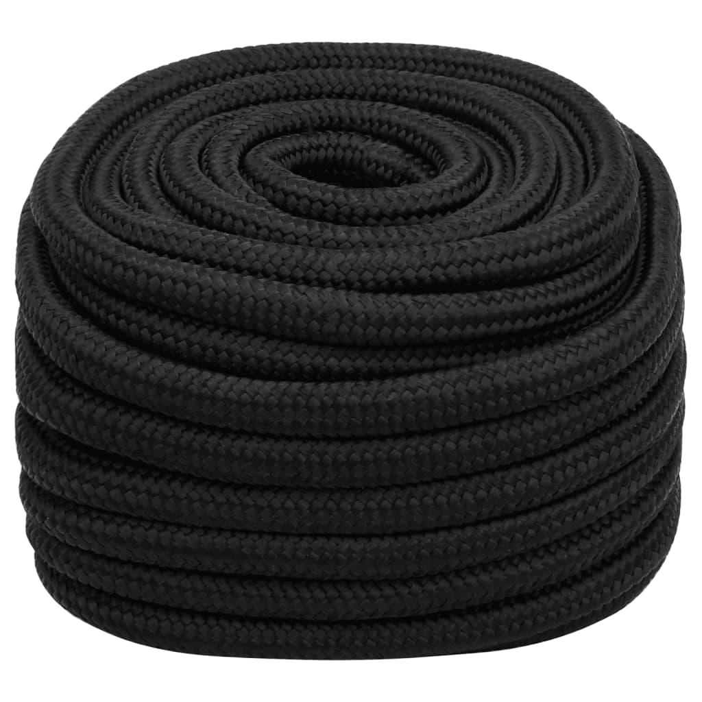 Vidaxl - Bootsseil 20 mm 100 m Polypropylen Schwarz