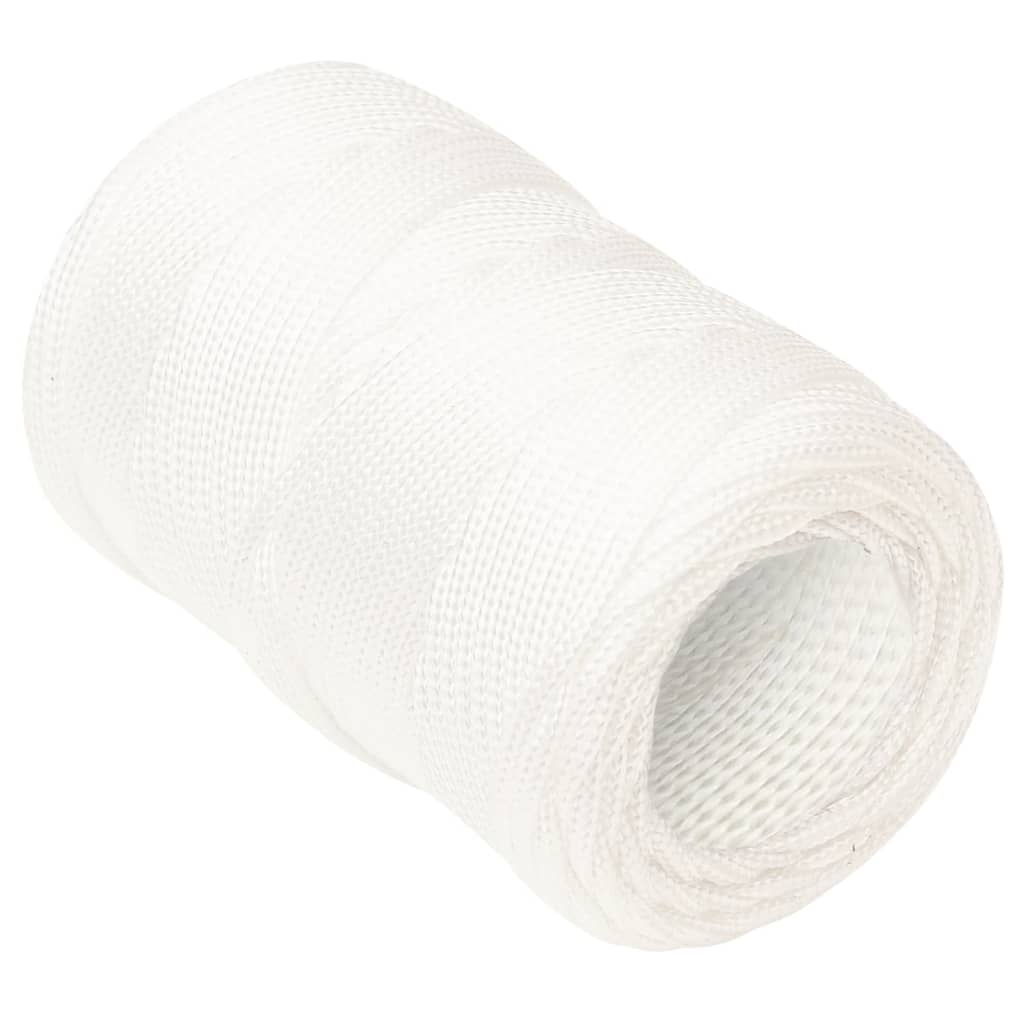 VidaXL Bootsseil 2 mm 250 m Polypropylen Weiß