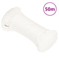 VidaXL Bootsseil 4 mm 50 m Polypropylen Weiß