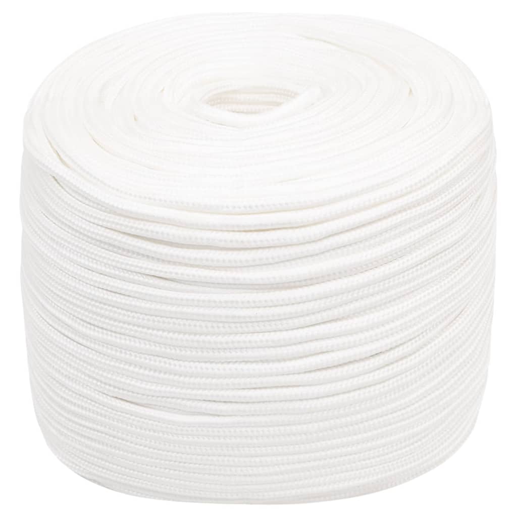 Vidaxl boottouw 6 mm 100 m polypropyleen volwit