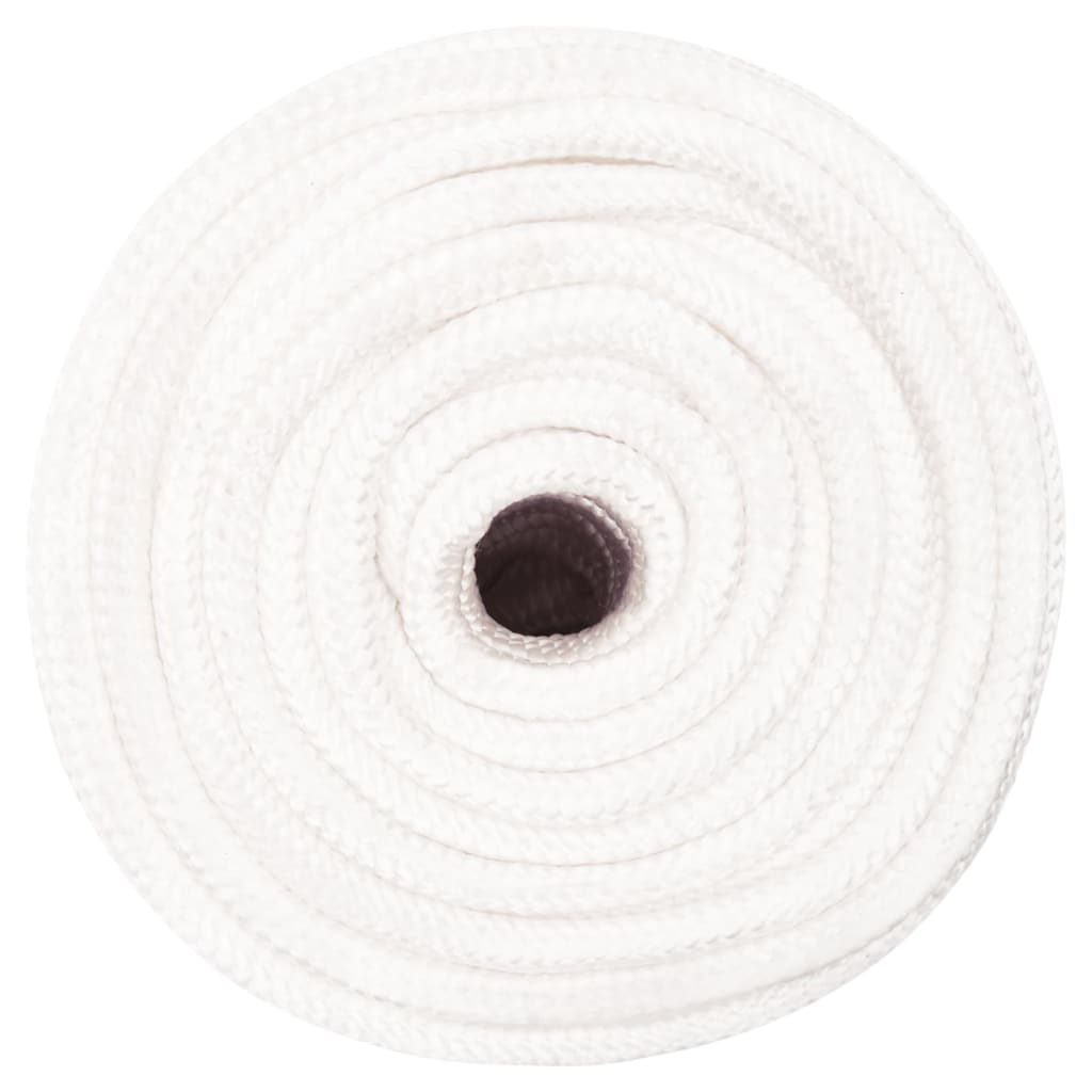 VidaXL Bootsseil 12 mm 50 m Polypropylen, einfarbig weiß