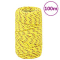 VidaXL Bootsseil 2 mm 100 m Polypropylen Gelb