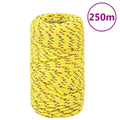 VidaXL Bootsseil 2 mm 250 m Polypropylen Gelb
