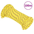 Vidaxl boottouw 4 mm 100 m polypropyleen geel