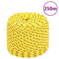 VidaXL Bootsseil 6 mm 250 m Polypropylen Gelb