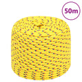 Vidaxl boottouw 10 mm 50 m polypropyleen geel