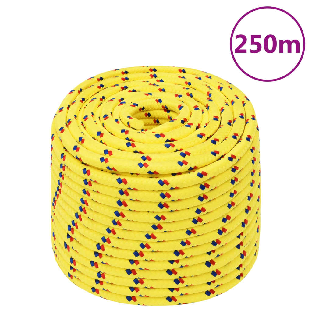 Vidaxl - Bootsabdeckung 12 mm 250 m Polypropylen gelb