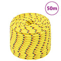 Vidaxl boottouw 14 mm 50 m polypropyleen geel