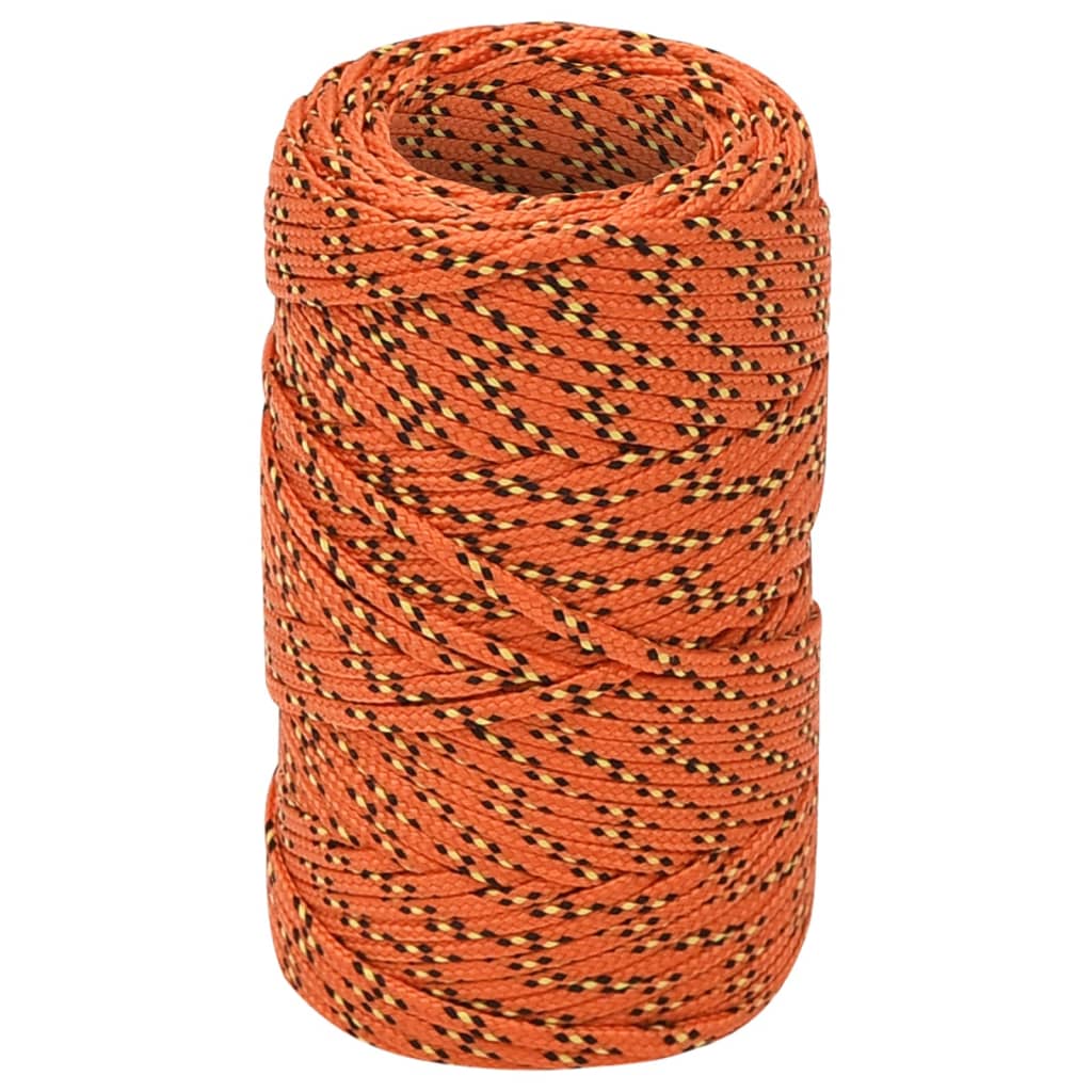 VidaXL Bootsseil 2 mm 25 m Polypropylen Orange
