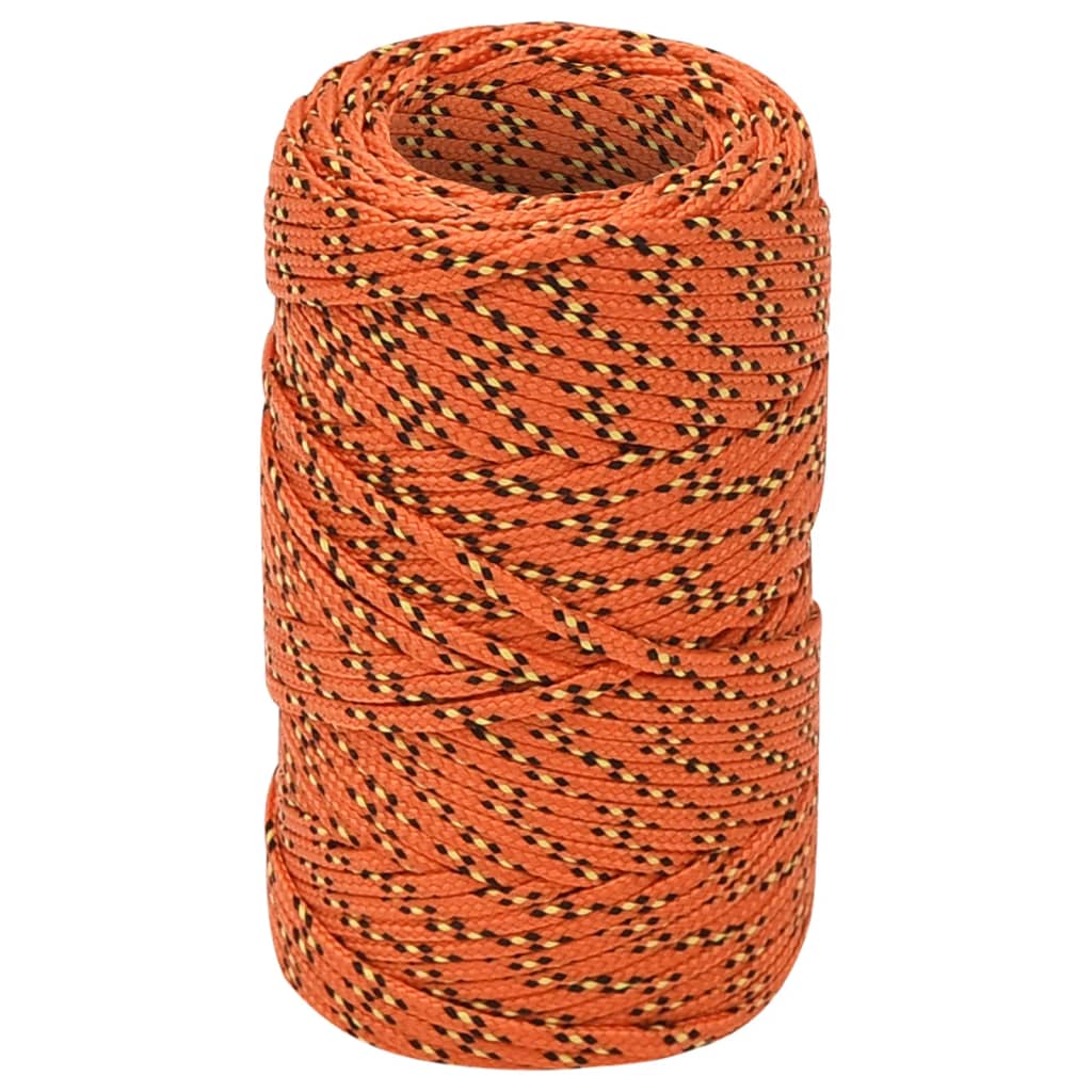 VidaXL Bootsseil 2 mm 50 m Polypropylen Orange