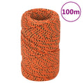 VidaXL Bootsseil 2 mm 100 m Polypropylen Orange