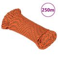 VidaXL Bootsseil 3 mm 250 m Polypropylen Orange