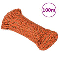 Vidaxl boottouw 4 mm 100 m polypropyleen oranje