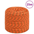 Vidaxl boottouw 6 mm 25 m polypropyleen oranje